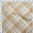 thumbnail image 4 of oneOone Cotton Poplin Twill Brown Fabric Tartan Fabric For Sewing Printed Craft Fabric By The Yard 56 Inch Wide-5386, 4 of 4