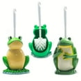 thumbnail image 5 of Animal Shape Toilet Brush with Holder, Compact Drip-Proof Plastic Handle & Resin Base for Easy Storage, Space Saving Bathroom Accessory, 5 of 7
