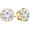 Yellow Gold, variant on 0.25 to 1 Carat Bezel Set Lab Grown Diamond Earrings | 14K Real Gold Diamond Stud Earrings for Women and Men | Certified (GH, VS/SI) 14K Yellow Gold 1 Carat