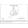 thumbnail image 5 of P.L.A.Y. Teepee Tent - Horizon Seacoast - Cozy Cove Pet Bed, Dogs & Cats, Built-In Pine Wood Supports, Ergonomic Foam Cushion, Machine Washable, 5 of 6