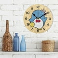 thumbnail image 3 of SKYSONIC Funny Penguine Wall Clock 10 Inch Silent Non Ticking Round Clock Oil Painting Clock Easy to Read Clock for Living Room Bedroom Bathroom Home Decor, 3 of 7