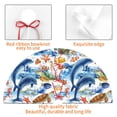 thumbnail image 4 of Picia Marine Animals Print Christmas Tree Skirt , Christmas Tree Skirt Ornaments for Merry Christmas Holiday Party Decorations Indoor Outdoor-36", 4 of 7