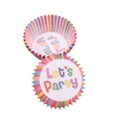 thumbnail image 5 of FOMIYES Paper Cup Rainbow Vertical Bar Moisture Retention Round for Cupcakes 100Pcs 2.8x2.8x1.2in, 5 of 8