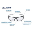 thumbnail image 2 of Bullhead Safety Dorado Clear Gafas de seguridad con tecnología Performance Fog ANSI Z87+ Gafas protectoras de policarbonato con protección contra la luz UV y revestimiento antirrayas Marco gris perla, 2 of 8