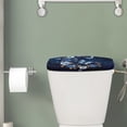 thumbnail image 2 of ZIATUBLE Galaxy Flower Toilet Tank Covers Butterfly Toilet Tank Lid Covers Washable Toilet Tank Cover Lid Set 2 Piece Replacement Toilet Tank Covers for Bathroom Home Indoor Decoration, 2 of 5