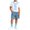 Sky Blue, variant on Daiosportswear Boys 4 Piece Summer Outfit Set, Crew Neck Tee Detachable Shawl Pocket Denim Shorts Knee High Socks for 3-16Y Yellow 15-16 Years