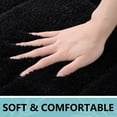 thumbnail image 2 of Smiry Microfiber Bathroom Rugs, 16"x24" Soft and Absorbent Bath Rugs, Non-Slip Machine Wash bath mats, Black, 2 of 6