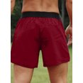 thumbnail image 2 of Pantalones cortos deportivos para hombre Cintura elástica Bolsillo Toalla Bucle Correr Baloncesto, 2 of 8