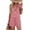 #03Pink, variant on Casual Gingham Plaid Matching Sets for Women Round Neck Sleeveless Tank Tops with Drawstring Pocket Shorts Two Piece Outfits Pink 2XL