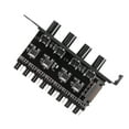 thumbnail image 3 of 2X Pc 8 Channels Fan Hub 4 Knob Cooling Fan Speed For Cpu Case Hdd Vga Pwm Fan Pci Bracket Power By 12V Fan Control, 3 of 5
