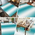 thumbnail image 6 of Turquoise White Ombre 5x8 Area Rugs, Abstract Art Modern Teal Gradient Non-Skid Rubber Backing Large Rectangle Rugs - Living Room Bedroom Home Office, Indoor Floor Mat Carpets Washable Rug, 6 of 9