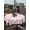 Pink, variant on Outdoor Tablecloth with Umbrella Hole and Zipper, Valentine's Day Square Table Cloth 60x60 Inch Waterproof Tablecloth, Pink Rainbow Love Heart Polka Dots Spring Picnic Table Cover for Patio Camping