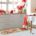 thumbnail image 2 of Valentines Day Kitchen Mats Set of 2, Non- Valentines Kitchen Rugs Red Heart Romantic Floor Mat with Washable Backing Decorative Home Decor for Holiday Wedding Alfombras 16x24 and 16x43Inch, 2 of 5