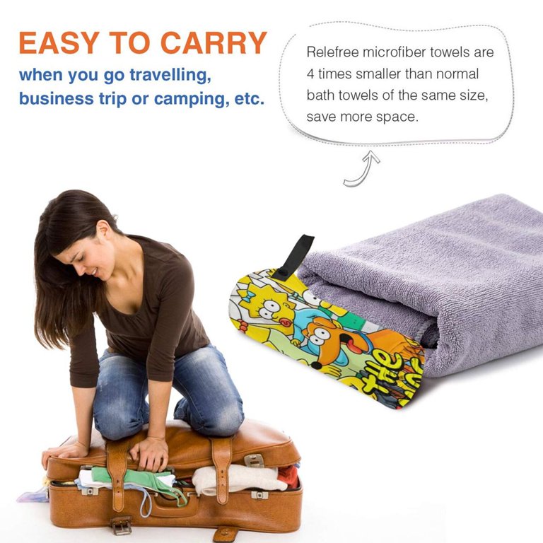 Simpsons Beach Towel Absorbent Quick Dry Towels For Travel
