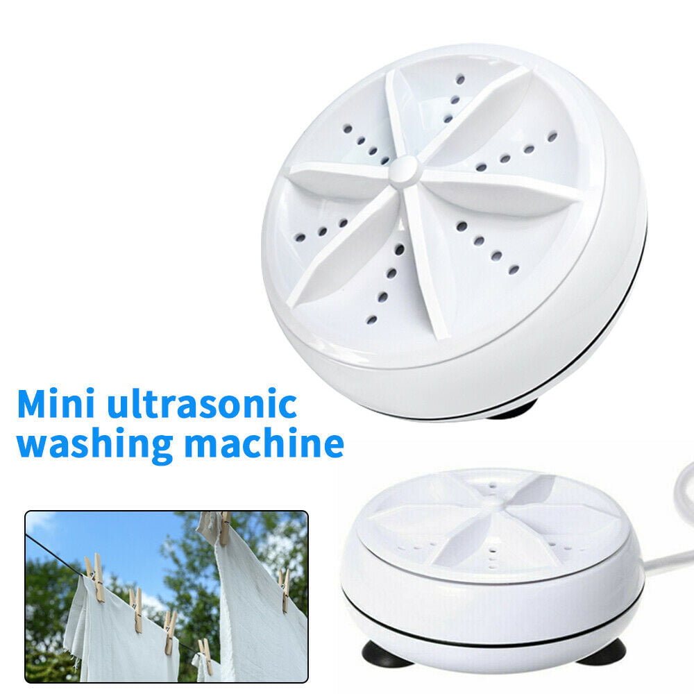 Mini Washing Machine Ultrasonic Turbines Washer Laundry Clothes Cleaner Travel 