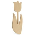 thumbnail image 3 of Tulip Wood Cutouts, 12-inch x 5-inch, Pack of 3 Unfinished Wood Cutout for Painting, Spring Craft, and Easter/Spring Decorations, by Woodpeckers, 3 of 6