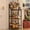 With 2 Open Shelves, variant on Trapezoidal Liquor Cabinet Bar for Home, Stepped Wine Rack Freestanding Floor, Corner Syrup & Whiskey Stand, Large-Capacity Alcohol Bottle Storage Display Shelf Living Room