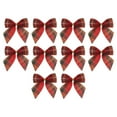 thumbnail image 2 of npkgvia Bows,10PCS Christmas Bows Various Styles Bows Fabric Christmas Tree Garland Accessories Decoration Party Party Decorations,Home Decor,Clearance Item, 2 of 9