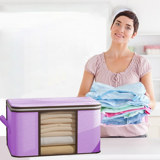 Bolsa de lavandería Xaoshaoyi para el hogar, bolsa para juguetes, cesto para la ropa, bolsa de almacenamiento para colchas, adecuada para dormitorio, sala de estar, dormitorio, capacidad de 85 l.
