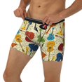 thumbnail image 2 of Mens Extended Length Boxer Briefs - Different Kind Of Guitars Underwear Boxer Briefs with Elastic Band, 2 of 5