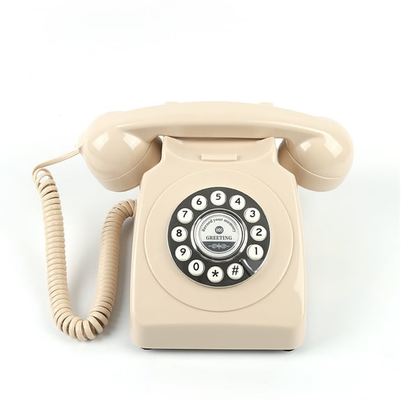 Voice Recording Audio Guest Book – Guest Book Phone for Weddings, Bridal Showers, Anniversaries | Retro Telephone Voice Recorder | USB Rechargeable Memory Phone | Unique Wedding Gift (Ivory)