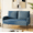 Blue, variant on BSHTI Velvet Upholstery Loveseat Couch,2 Seating,Metal Frame,High-density Fam Seat Loveseat,Well in Apartments or Rooms with Limited Space(Pink)