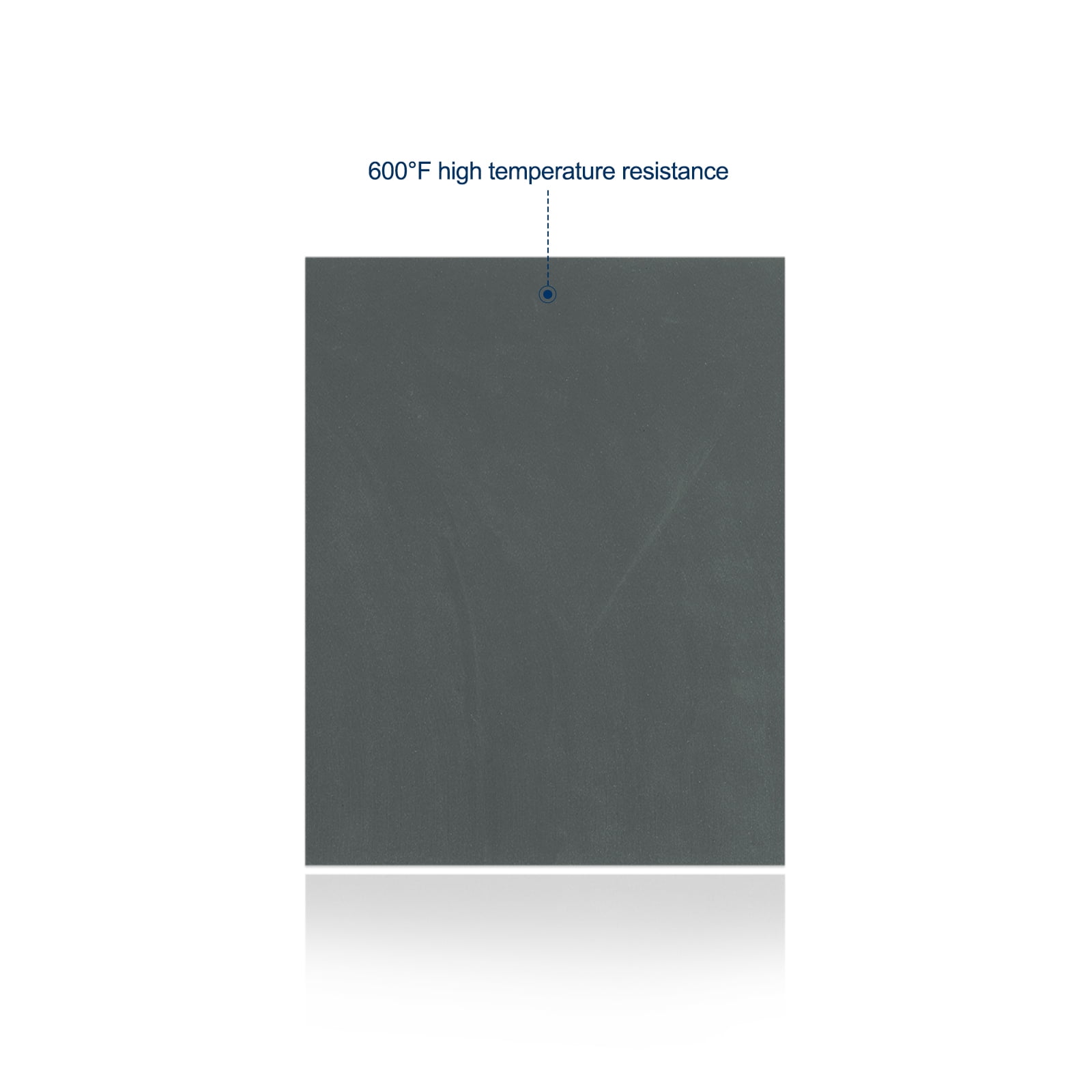 15" x 11.8" Silicone Heat Press Pad Mat 0.3" Thick for Heat Press Machine Flat Heat Transfer Pad Replacement Dark Gray