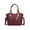 Burgundy, variant on Lucy Women's Tote Bag, Crossbody Bag Vegan Leather Shoulder Bag Hanbag Purse by Mia K -Purple