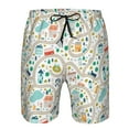 thumbnail image 4 of Naloa Hand Drawn Cars Trucks Buses And Roads Men's Beach Shorts, Surfing shorts, Swim trunks, Quick Dry Swim Trunks for Surfing Beach Fun - X-Large, 4 of 9