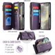 thumbnail image 2 of Estuche tipo Billetera Compatible con Samsung Galaxy S24 Plus Estuche para Teléfono con Bolsillo con Cremallera y Correa Magnética para el Hombro con Cierre a Presión de Cuero PU, 2 of 9