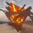 thumbnail image 4 of Horno de exterior Fogata desmontable Fogata Fogata Camping Estufas de madera Marco de soporte Estant Meterk Horno de exterior, 4 of 7