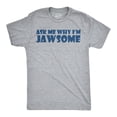 thumbnail image 2 of Ask Me Why I'm Jawsome T Shirt Funny Flip Up 70s Shark Movie Tee Graphic Tees, 2 of 9