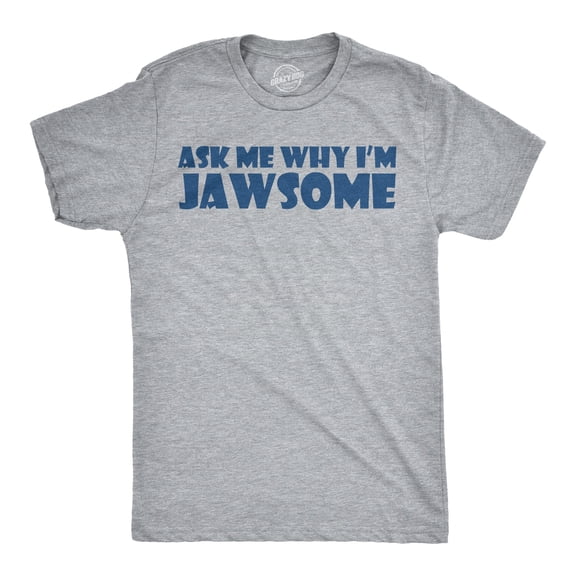 Youth Ask Me Why Im Jawsome Cool Movie Great White Shark Shirt Costume for Kids
