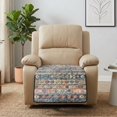 thumbnail image 4 of Bulopur Vintage Quilted Recliner Covers Boho Washable Reclining Couch Slipcovers Non Slip Armless Sofa Cover for Living Room Home Decor, 4 of 6