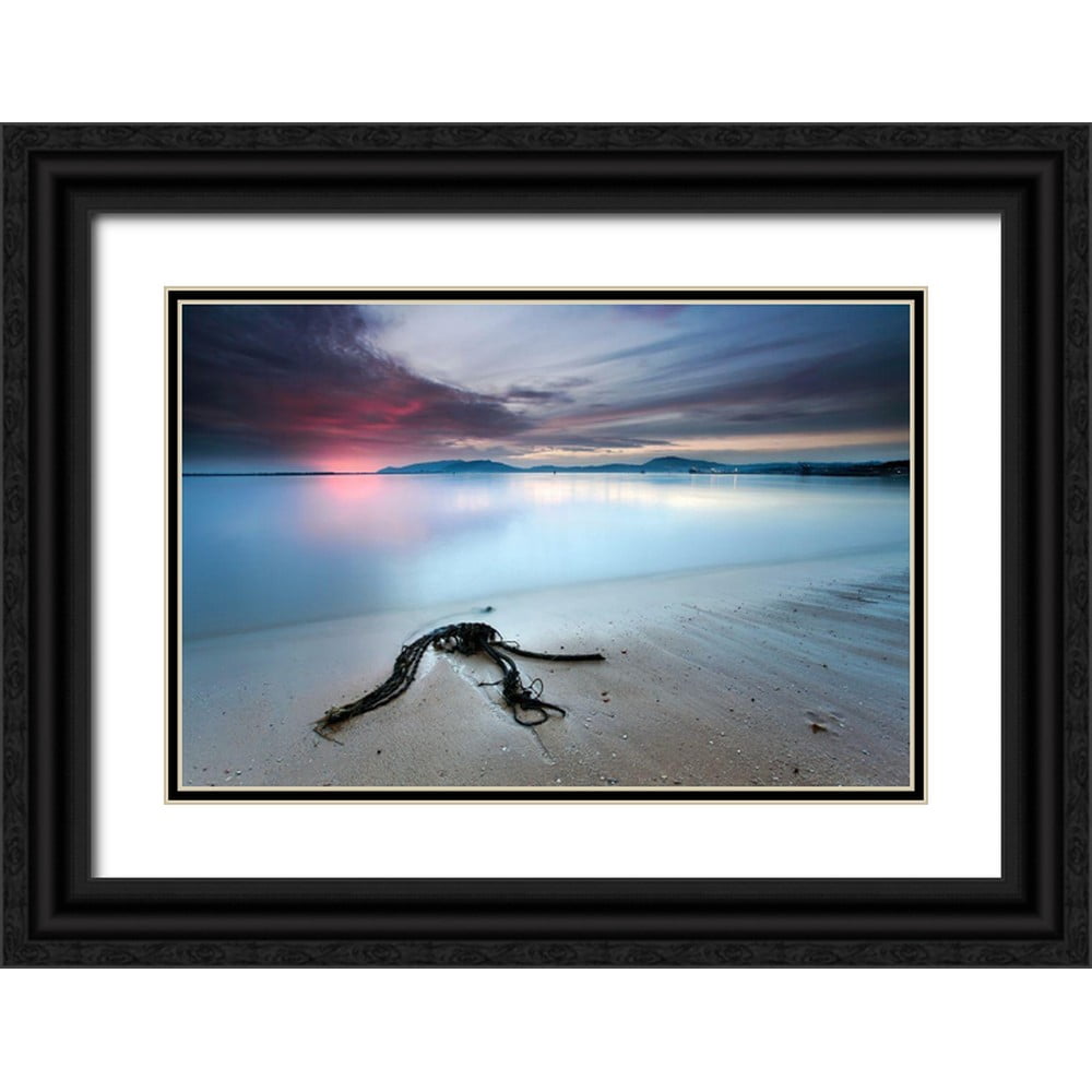 David, Rui 32x23 Black Ornate Wood Framed with Double Matting Museum ...