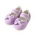 thumbnail image 4 of TYGHBN Baby Girl Shoes Rubber Sole Non Indoor Slipper Girls First Walking Floor Shoes with Cute Bows Baby Shoes Wipes Baby Shirt Boys Saline Bags Card Baby Pregnancy Reveal Grandparents Baby Hats And, 4 of 4