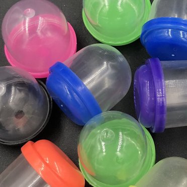 2000 Empty 1.1" Acorn Clear Vending Capsules - Bulk Prizes For 1-Inch Capsule Machines, 2000 Count