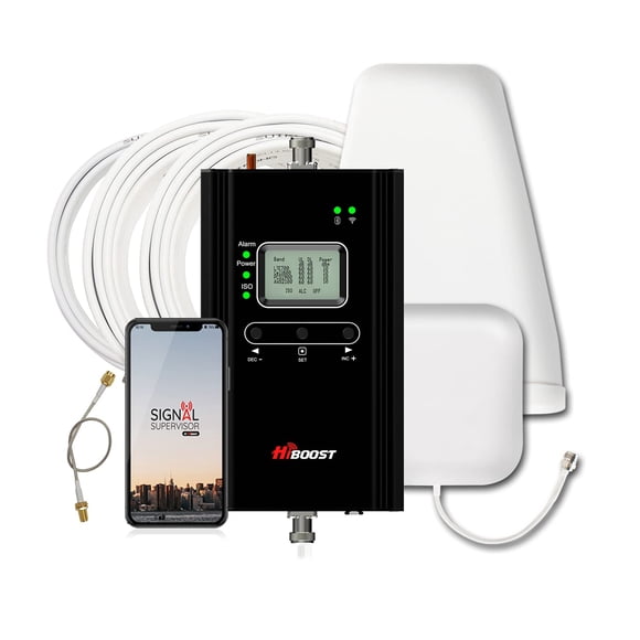 Amplificador de señal de teléfono celular HiBoost F10G-5S-BTW, enlace inteligente 4K