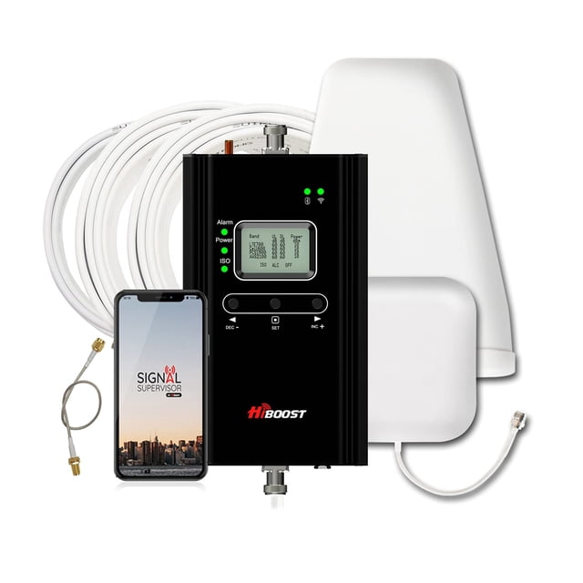 Amplificador de señal de teléfono celular HiBoost F10G-5S-BTW, enlace inteligente 4K