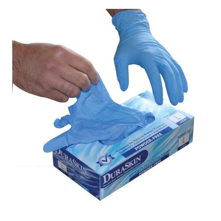 Free shipping Pre-Powdered Vinyl Disposable Gloves DuraSkin 20 Gloves
