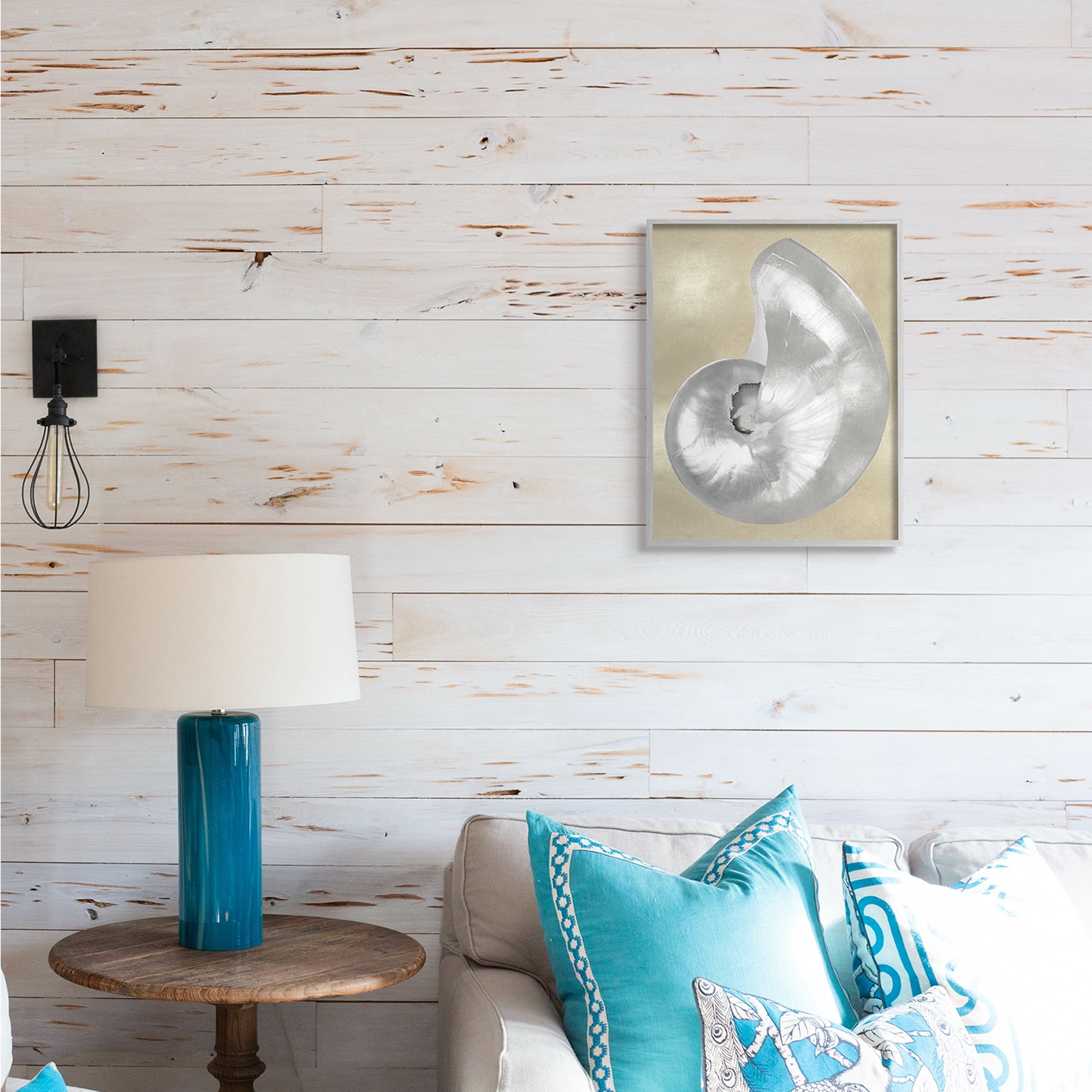 Caroline Kelly Glam Nautilus Shell 16" x 20" Framed Painting Art Prints, by Stupell Home Décor