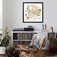 thumbnail image 4 of Art.com Golden Gilt Bloom I Art Print by Annie Warren, Black Frame Wall Art, 38" x 38", 4 of 5