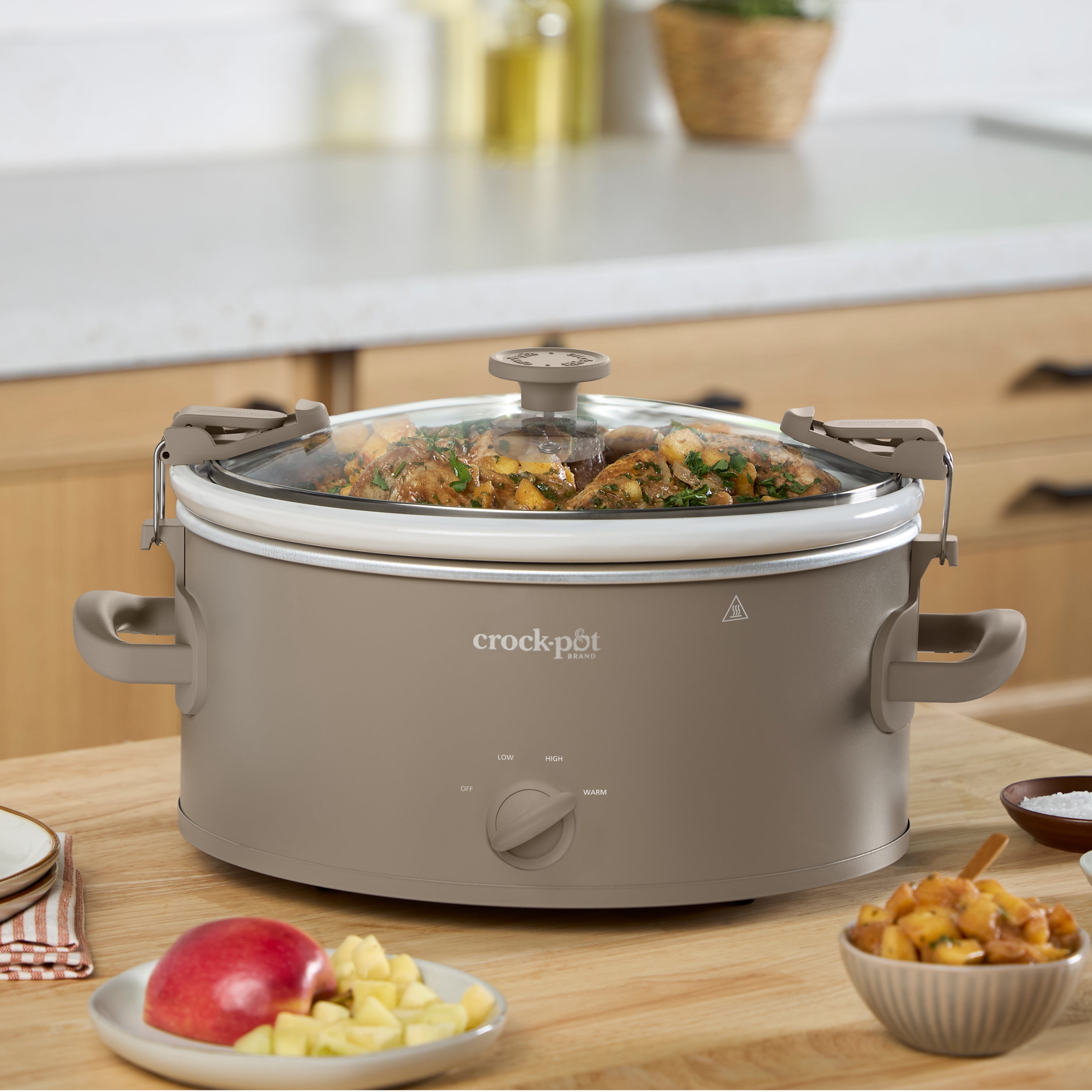 Crock-Pot Design Series 6-Quart Manual Slow Cooker, Alpaca Brown