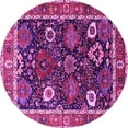 thumbnail image 1 of Ahgly Company Indoor Round Oriental Pink Industrial Area Rugs, 7' Round, 1 of 4