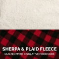thumbnail image 6 of FurHaven Flex-Fit Reversible Sherpa & Plaid Dog Coat - Extra Large, Cream, 6 of 11