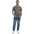 thumbnail image 5 of GIRUNS Men's Henley Short Sleeve Shirt Cotton Button T-Shirt Lightweight Summer Casual Tee Dark Gray M, 5 of 6