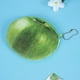 thumbnail image 4 of Monedero de peluche con diseño de fruta en 3D, con cremallera y llavero, para mujeres y niñas (manzana verde), 4 of 7