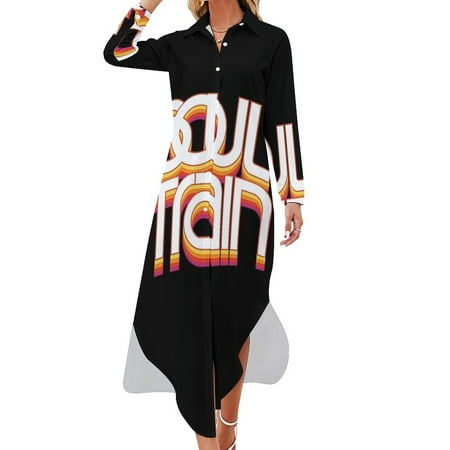 Soul Train T-Shirt Long Sleeved Shirt Dress evening dress ladies dresses for womens Women's dresses