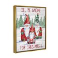 thumbnail image 4 of Stupell Industries Gnome For Christmas Phrase Holiday Painting Gold Floater Framed Art Print Wall Art, 25 x 31, 4 of 10
