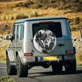 thumbnail image 5 of Easygdp Majestic Wolf Landscape Wheel Cover,Spare Tire Cover,4-17in Spare Tire Cover Universal Fit for Trailer, Car, Truck, SUV, Jeep-17 inch, 5 of 6